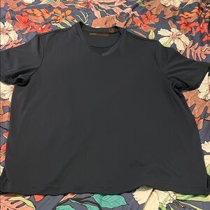 Perry Ellis deep navy stretch V neck tee